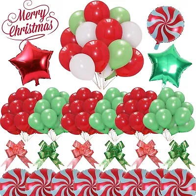 Christmas Balloon 18  Xmas Balloons Decoration HELIUM Balloons Self-inflate Foil • $1.60