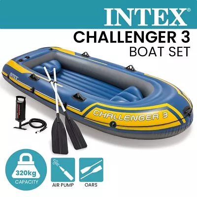 Intex 68370NP Challenger 3 Inflatable Boat Set  • $159