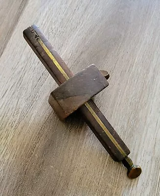 Vintage Wood And Brass J. LORD Mortise Marking Gauge • $20