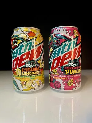 🔥 New Limited Edition Mountain Dew Baja Laguna Lemonade & Point Break Punch (2) • $8.99