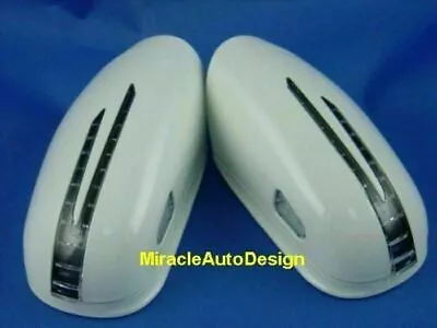 Two Arrow Led White Door Mirror Covers For 2002-2006 Mercedes Benz W211 E-class • $138