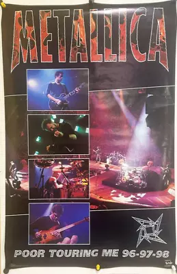 Rolled 1997 Metallica Poor Touring Me Tour Concert 22x34 Poster Metal Funky 6176 • $9.99