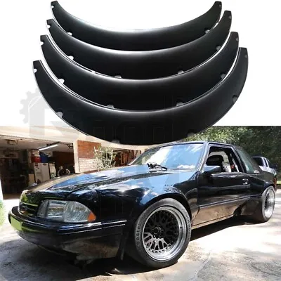 For Ford Mustang Foxbody 78-93 4.5  Fender Flares Wheel Arch Extra Wide Body Kit • $69.52