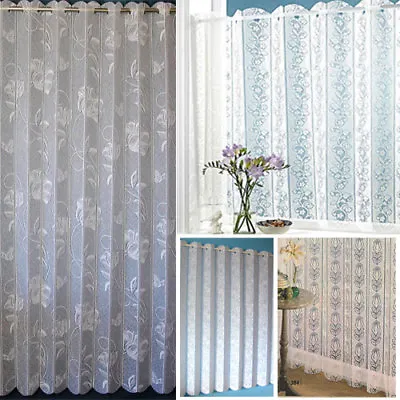 Beautiful Louvre Net Blinds - Maximises Privacy Choice Of Designs Colours & Size • £8.69