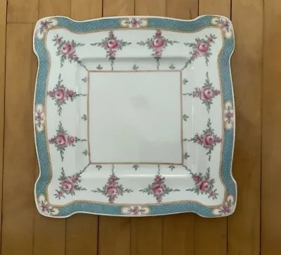 Vintage Minton  Persian Rose 9” Square Cake Plate # B838 E. Hallmark 1873-1912 • $69.99