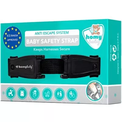 HOMYBABY® Car Seat Safety Clip - Anti Escape Car Seat Strap - Harness Chest • £7.99
