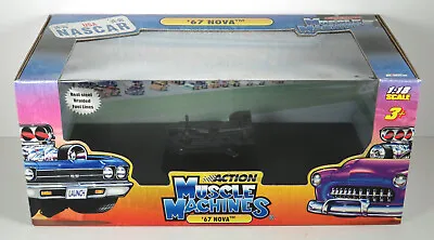 Muscle Machines Action 1:18 1967 Chevy 67 Nova Box With Base And Liner Nascar • $15.85