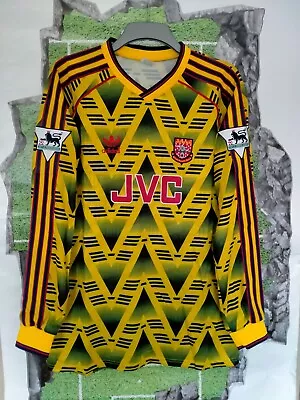£28.95 • Buy Arsenal Bruised Banana Football Shirt 1991 1992 1993  Long Sleeve SIZE LARGE 41 