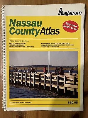 Hagstrom Nassau County New York Atlas Maps 1992 • $16