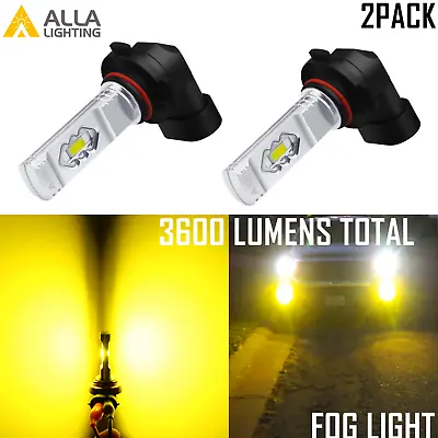 Alla Lighting 9006 LED Driving Fog Light BulbSuper Bright 3000K Bright Yellow • $19.98