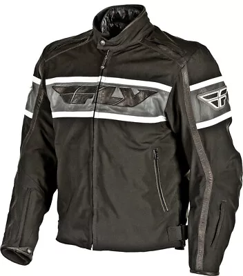 Fly Racing Fifty5 Motorcycle Jacket Black With Armor Men's Size Small • $59.99