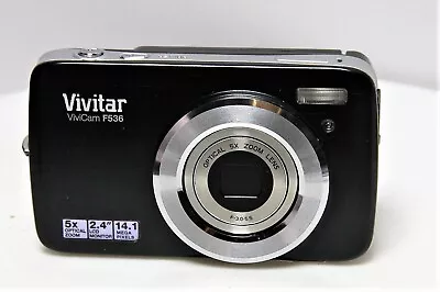 $28.46 • Buy Vivitar Vivicam F536 14.1MP Compact Digital Vlogging Camera Black Tested