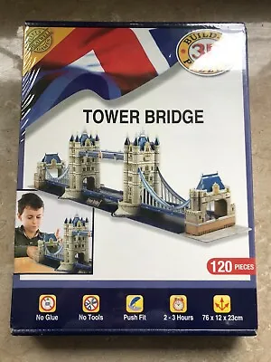 London Tower Bridge 3D Build To Puzzle 120 Pieces • £6