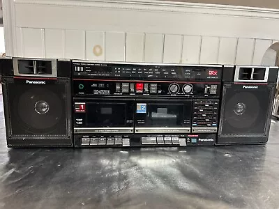 Vintage Panasonic RX-CW30 Dual Cassette/Raido Boombox Great Shape Sounds Great • $17.99