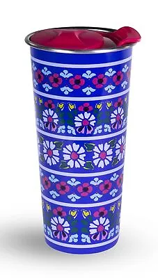 Vera Bradley Stainless Steel Traveling Coffee Mug With Lid Romantic Paisley 16oz • $16