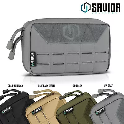  LASER-CUT STYLE MOLLE  Tactical Admin Pouch Military Tool Modular Storage Bag • $14.99