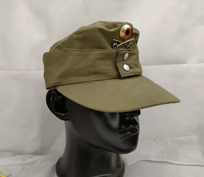 REPRO WWII WW2 GERMAN AFRIKA KORPS M43 FIELD CAP AND Cockade HAT SIZE XXL • $19.79