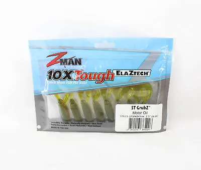 Zman Soft Lure ST GrubZ 2.5 Inch 8/Pack Motor Oil (5226) • $20.90