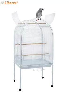 Liberta Apollo White Small Bird Cockatiel Senegal Parrot Cage With Open Top • £219.99