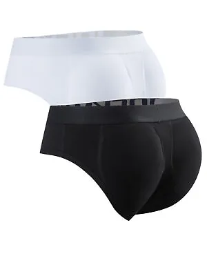 1/2pcs Men Underwear Removable Hip Lift Pads Butt Enhancement Brief Cotton Brief • $13.19