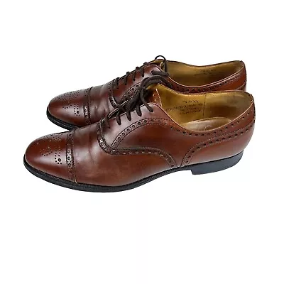 Church’s Diplomat Oxford Dress Shoes Size 11 D Chili Brown Cap Toe Brogue • $114.77