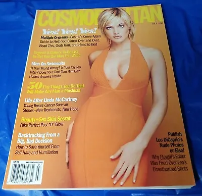COSMO MAGAZINE JULY 1998 Cover Beri Smither Vintage Fashion Romance Cosmopolitan • $13.99