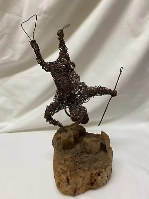 Vintage Wire Sculpture Deep Sea Diver • $19.95