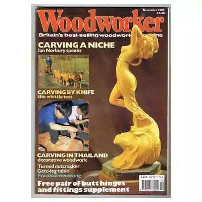 Woodworker Magazine December 1989 Mbox3451/g Carving A Niche - Carving By Knife • $4.91