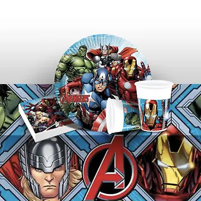 Avengers Party Pack Tableware Decorations Marvel Avengers Birthday Party Boys • £4.39