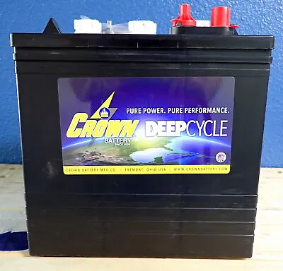 Crown CR-220 Deep Cycle 6V Battery 220AH @20hr / 180AH @ 5hr | New! • $152.96