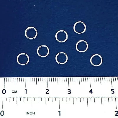 6mm SOLDERED-CLOSED JUMP RINGS For 1:9 Scale Model Horse Tack (Set-of-8) SILVER • $1.99