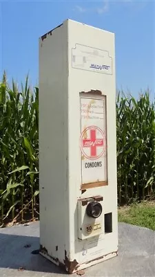 Coin Operated Condom Dispenser Vintage Multi Vend Vending Bathroom Machine B • $199