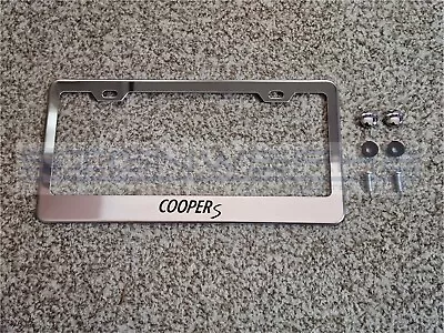 Mini Cooper S Chrome Stainless Steel US/Canada License Plate Frame • $18.89