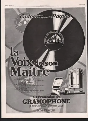 1929 Victor Gramophone Cabinet Paris French Music Dance Record Vinyl 78  A20694 • $24.95