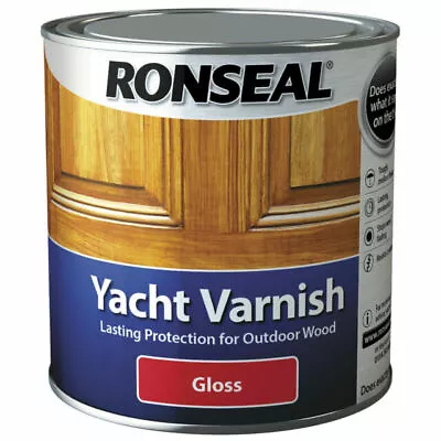 £14.95 • Buy Ronseal Yacht Varnish Gloss Exterior Paint 250ml