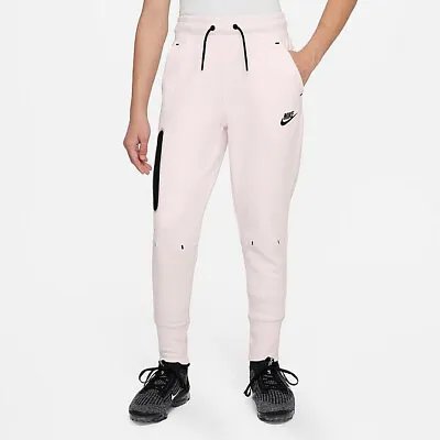 Nike Sportswear Tech Fleece Jogger Size M Pants Girls Pink CZ2595 664 • $97.81