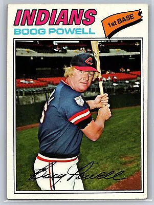 1977 Topps #206 Boog Powell Cleveland Indians • $0.99