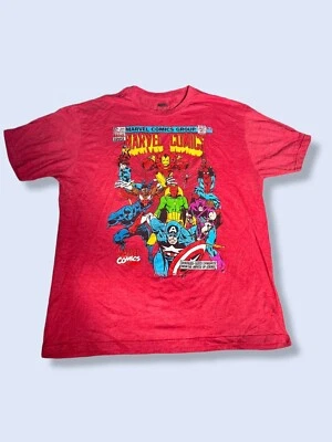 £9.99 • Buy Marvel Comics T Shirt Size XL Avengers Graphic Short Sleeve Crew Neck Mens Red