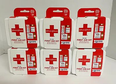 Johnson & Johnson First Aid To Go! Portable Mini Travel Kit Lot Of 6 • $14.98