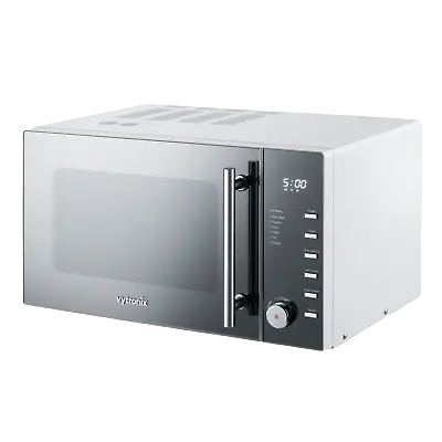 Vytronix WM90 Digital Microwave Oven 25L 900W 5 Power Level Freestanding White • £94.99