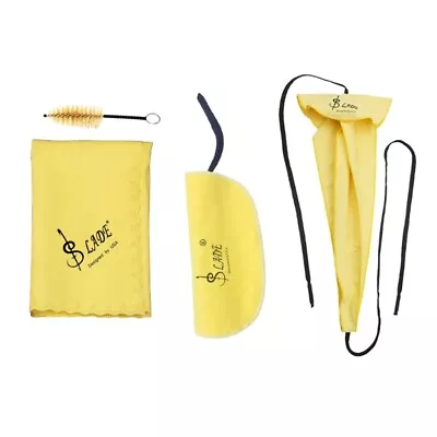 Saxophone Cleaning Care Kit Sax Cleaning Cloth Mouthpiece Brush For Flute Horn • $24.80