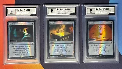 MTG | Serialized Sol Ring Set | LOTR The Lord Of The Rings | 300 700 900 | Mint • $10819.42