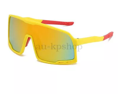 Large Square Frame Outdoor Cycling Sunglasses Sport Running Riding Glasses UV400 • $17.68