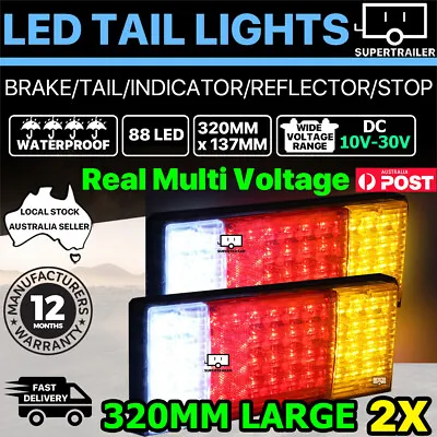 2X 88 LED Tail Lights Trailer Ute Caravan Truck Stop Indicator Rear LAMP 10-30V • $35.95
