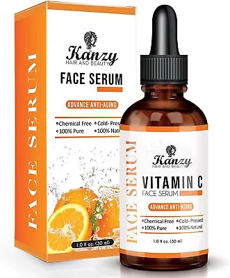 £8.99 • Buy Vitamin C Face Serum Pure Strong Hyaluronic Anti Wrinkle Anti Aging