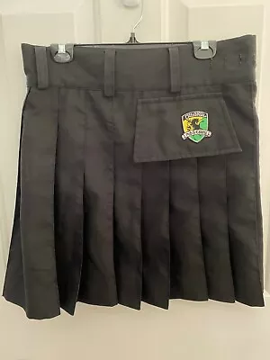 Men's Scottish/Irish Kilt In Black Tilted Kilt Pub Uniform Kilt Size S Tall • $39.99