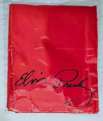 ELVIS PRESLEY - Signature (RED) Scarf (Sealed In Cellophane) & BRAND NEW! • $23.97