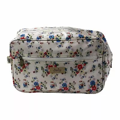 Weekend Travel Bag Holdall Overnight Ladies Oilcloth Small Hand Luggage Floral • £15