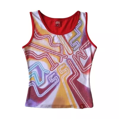 Miss Sixty Graphic Tank Top - Fits:XS/S Cybery2k Alternative Kidcore Y2k.. • $85