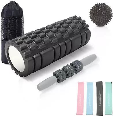 Roller 33cm Set Foam Roller Spike Massage Ball Massage Roller Muscle Stick Gift • $67.59